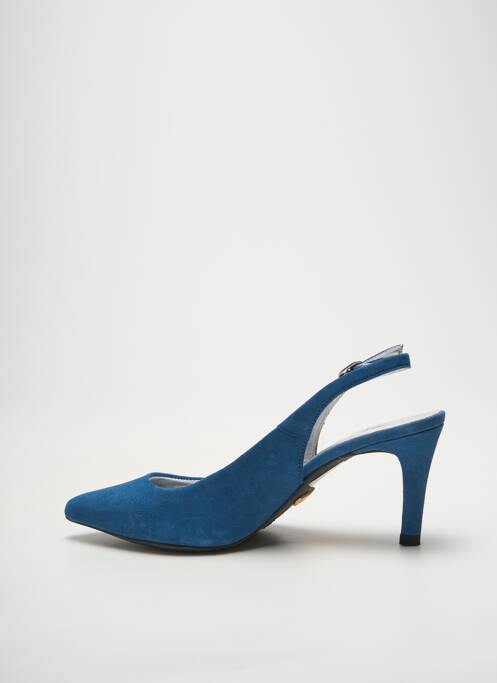 Escarpins fermeture boucle(s) talon de 7 à 9cm bleu XAVIER DANAUD femme