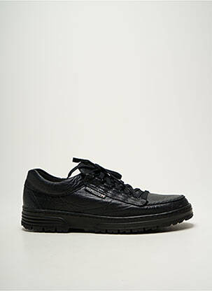 Baskets matière lisse bout rond noir MEPHISTO homme