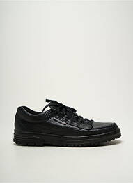 Baskets matière lisse bout rond noir MEPHISTO homme