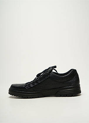 Baskets matière lisse bout rond noir MEPHISTO homme