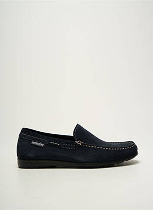 Mocassins voute plantaire bout carré bleu MEPHISTO homme