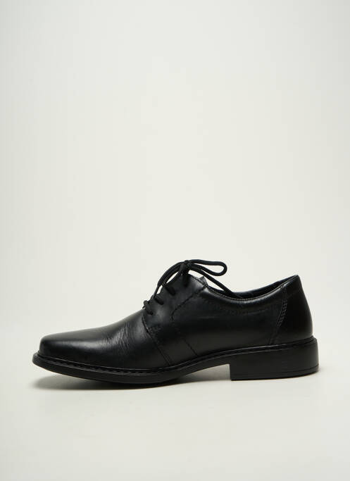 Derbies bout carré talon bas noir RIEKER homme