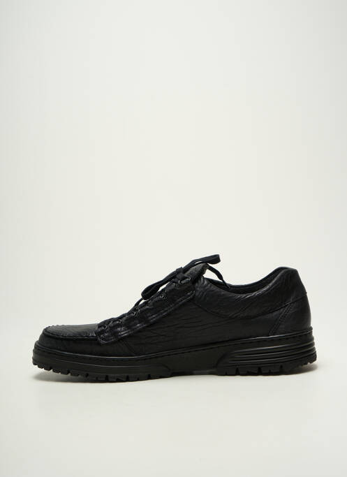 Baskets matière lisse bout rond noir MEPHISTO homme