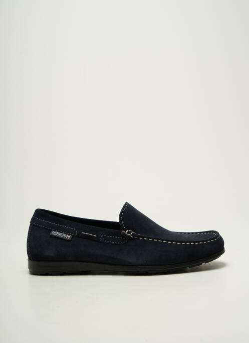 Mocassins voute plantaire bout carré bleu MEPHISTO homme