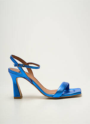 Sandales/nu pieds matière lisse talon haut de 10cm et plus bleu ANGEL ALARCON femme