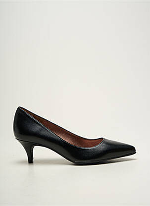 Escarpins tissage satiné talon de 4 à 6cm noir MARIAN femme