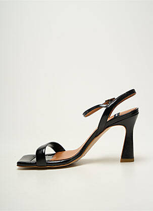 Sandales/nu pieds matière lisse talon haut de 10cm et plus noir ANGEL ALARCON femme