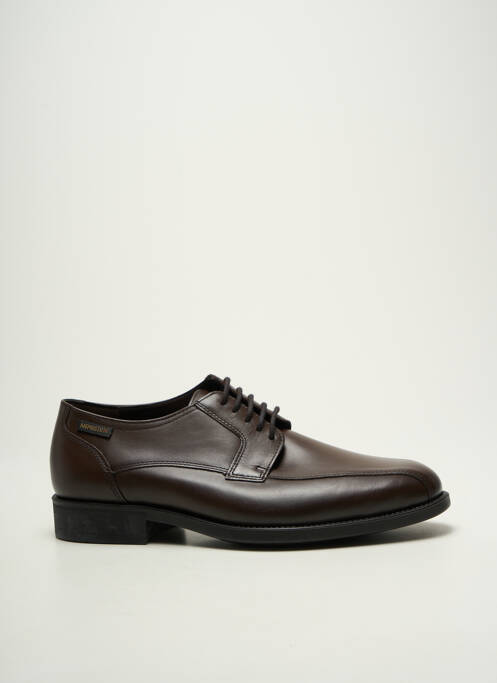Derbies semelle amovible talon bas marron MEPHISTO homme