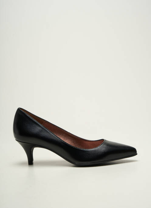 Escarpins tissage satiné talon de 4 à 6cm noir MARIAN femme
