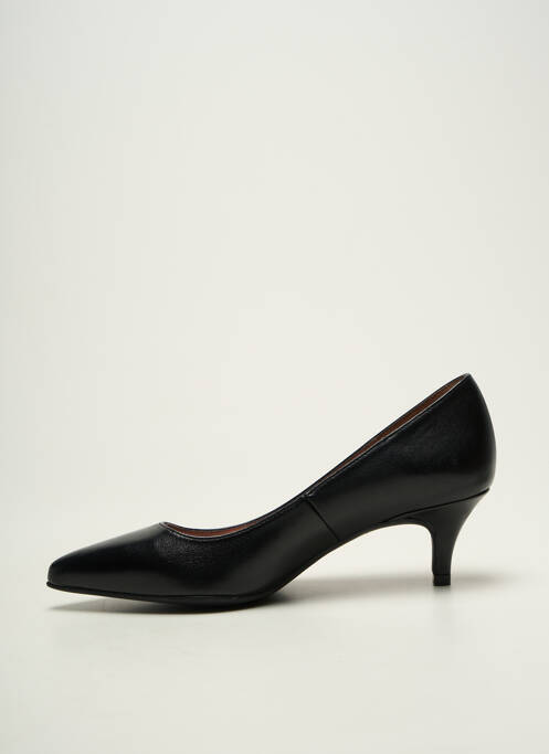 Escarpins tissage satiné talon de 4 à 6cm noir MARIAN femme