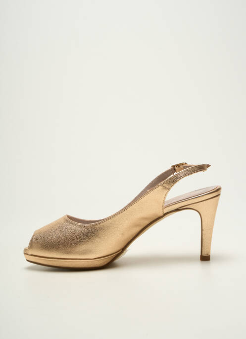 Escarpins matière lisse talon de 7 à 9cm or MARIAN femme