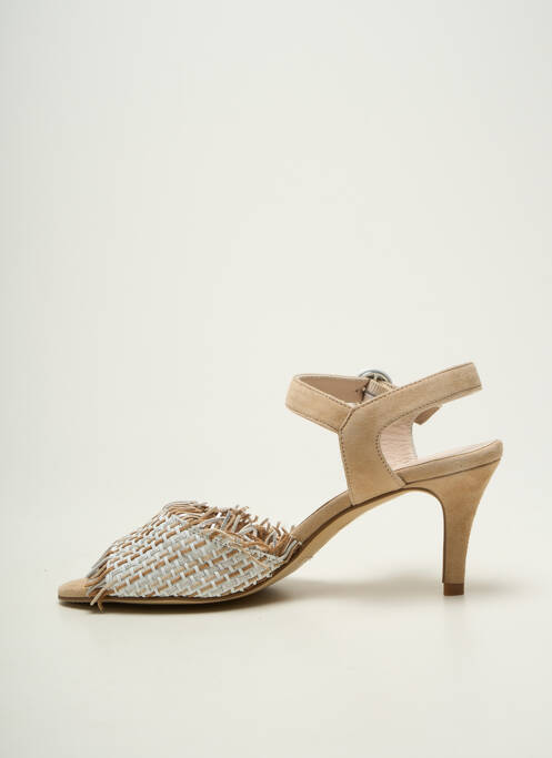 Sandales/nu pieds fermeture bride(s) talon de 7 à 9cm beige MARIAN femme