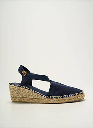 Espadrilles talon compensé talon de 4 à 6cm bleu TONI PONS femme