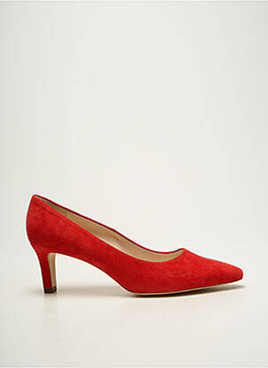Escarpins semelle extérieure cuir talon de 7 à 9cm rouge PETER KAISER femme