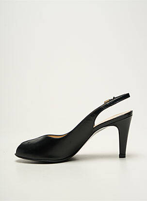 Escarpins tissage satiné talon de 7 à 9cm noir PETER KAISER femme