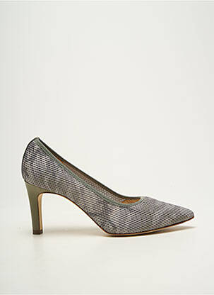 Escarpins semelle extérieure cuir talon de 7 à 9cm vert PETER KAISER femme