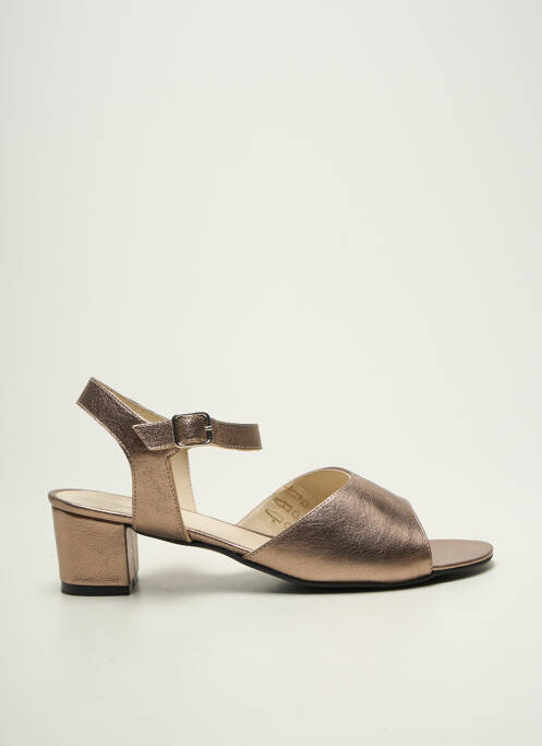 Sandales/nu pieds talon bottier talon de 4 à 6cm or XAVIER DANAUD femme