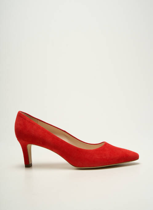 Escarpins semelle extérieure cuir talon de 7 à 9cm rouge PETER KAISER femme