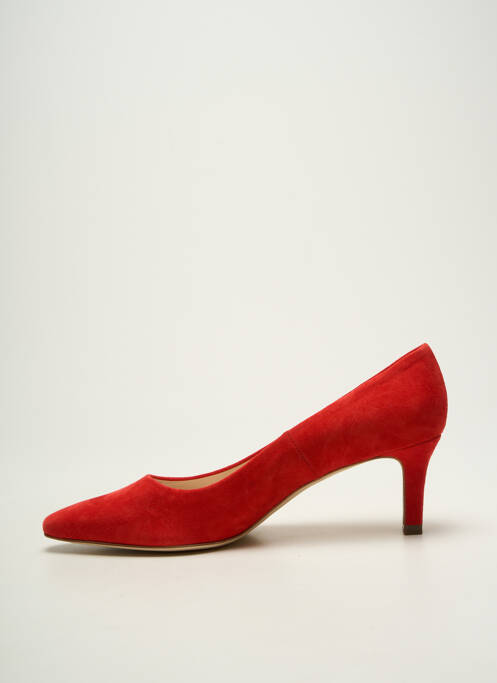 Escarpins semelle extérieure cuir talon de 7 à 9cm rouge PETER KAISER femme