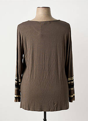 T-shirt manches longues manches longues marron ALAIN WEIZ femme