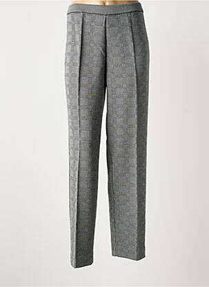 Pantalon droit stretch taille haute gris MINO MORA femme