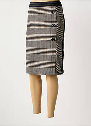 Jupe mi-longue taille normale noir BARBARA LEBEK femme