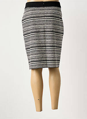 Jupe mi-longue stretch noir GUY DUBOUIS femme