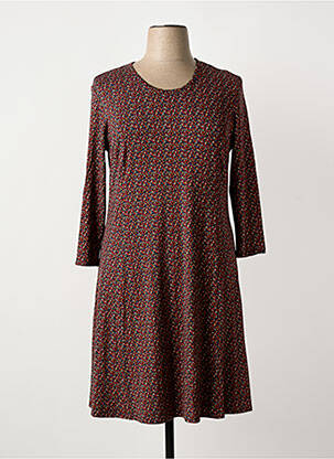 Robe mi-longue rouge GEVANA femme