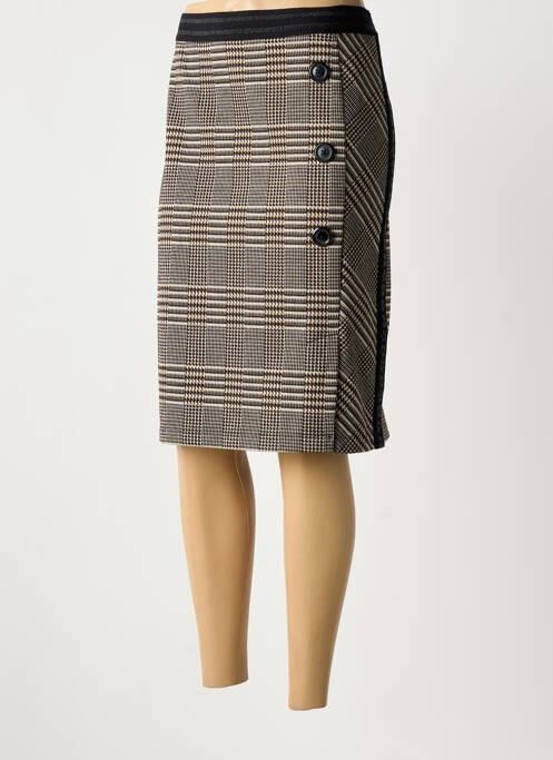 Jupe mi-longue taille normale noir BARBARA LEBEK femme