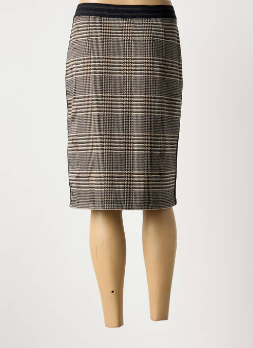 Jupe mi-longue taille normale noir BARBARA LEBEK femme