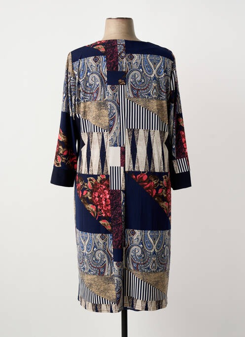 Robe mi-longue bleu GEVANA femme