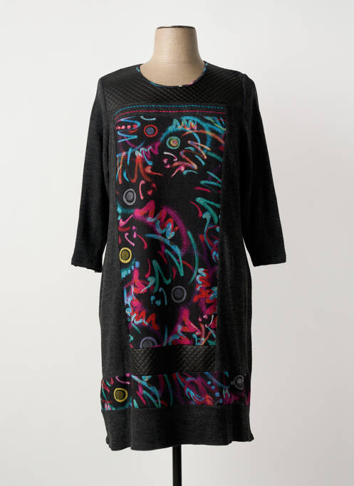 Robe mi-longue gris GUY DUBOUIS femme