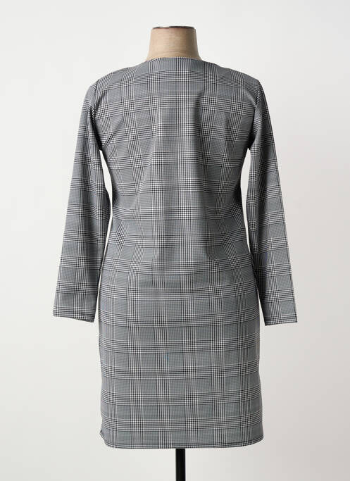 Robe mi-longue manches longues manches longues noir GALMALLA femme