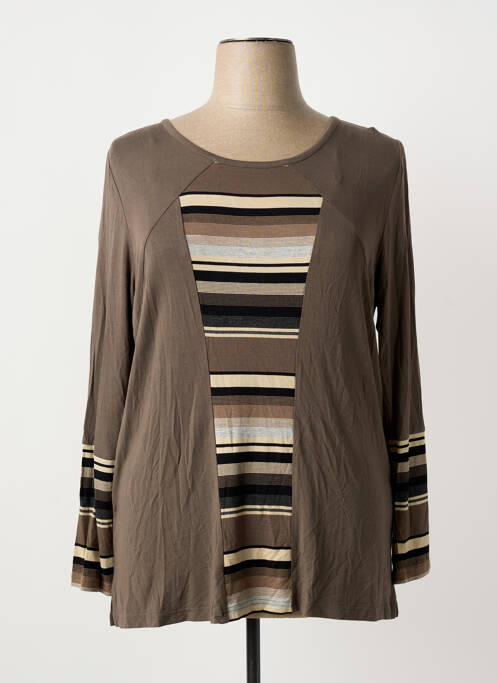 T-shirt marron ALAIN WEIZ femme