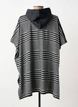 Poncho col v noir BARBARA LEBEK femme