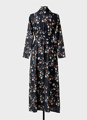 Robe longue manches longues manches longues noir GALMALLA femme