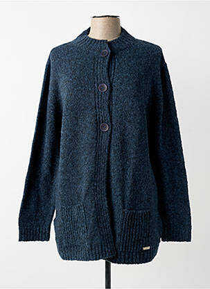 Gilet manches longues stretch bleu MINO MORA femme