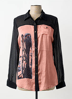 Chemisier coupe fluide manches longues rose FRED SABATIER femme