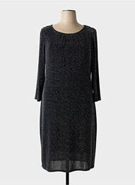 Robe mi-longue coupe fluide manches longues noir MICHAELA LOUISA femme