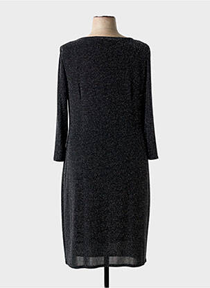Robe mi-longue coupe fluide manches longues noir MICHAELA LOUISA femme