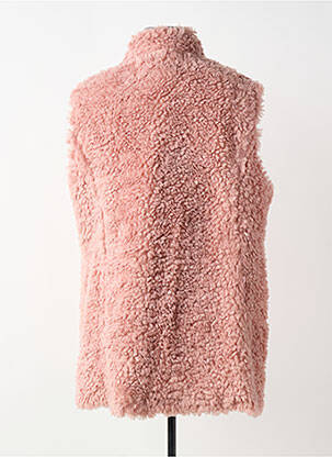 Gilet sans manche coupe droite rose BARBARA LEBEK femme
