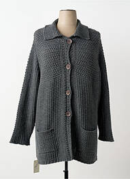 Gilet manches longues stretch gris MINO MORA femme