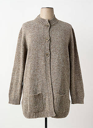 Gilet manches longues stretch marron MINO MORA femme