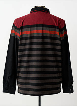 Polo manches longues manches longues noir BERAC homme