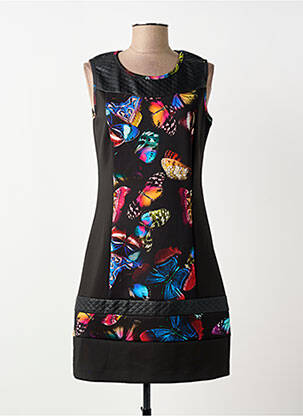 Robe courte noir GUY DUBOUIS femme