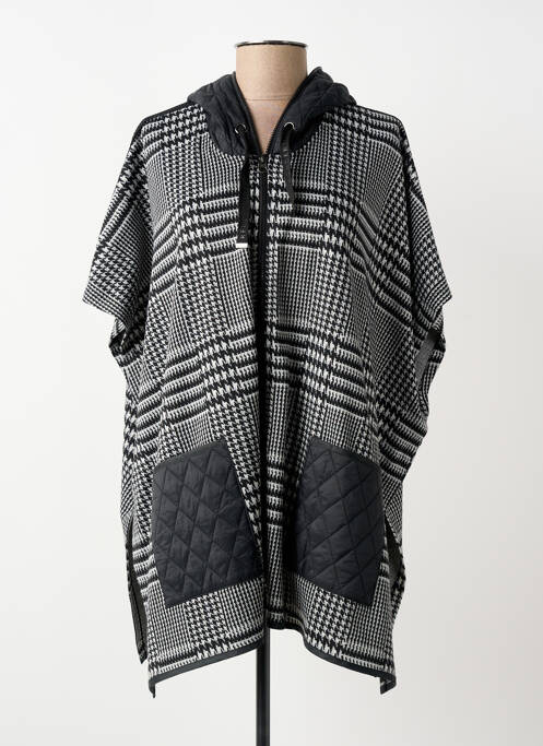 Poncho col v noir BARBARA LEBEK femme