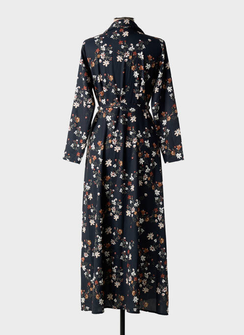 Robe longue manches longues manches longues noir GALMALLA femme
