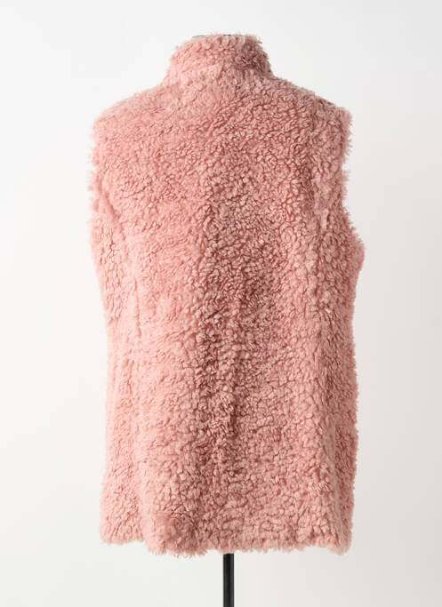 Gilet sans manche coupe droite rose BARBARA LEBEK femme