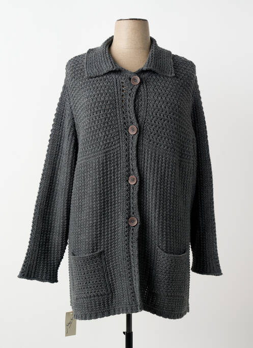 Gilet manches longues stretch gris MINO MORA femme