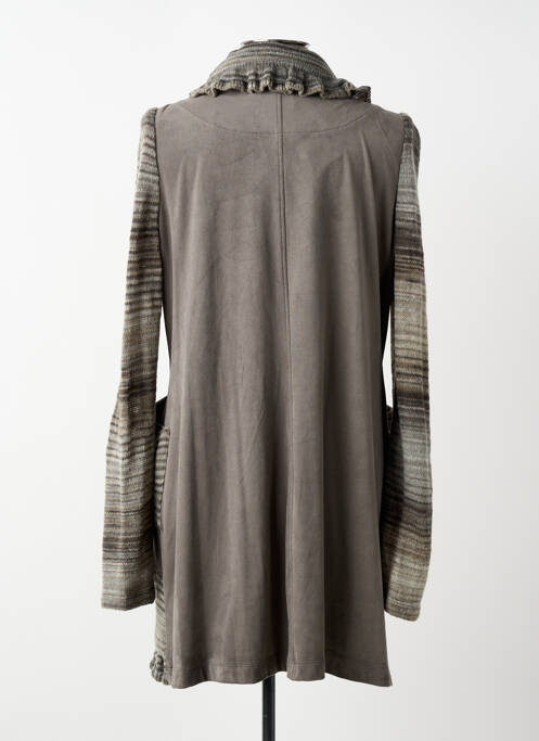 Gilet manches longues gris QUATTRO femme